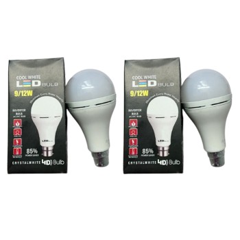 9W Inverter Rechargable LED bulb  Pack of 2