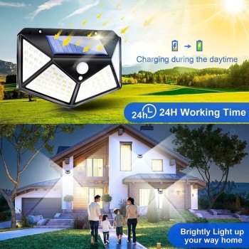 100 LED Night Sensor Light Pack of 2