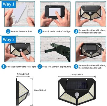 100 LED Night Sensor Light Pack of 2