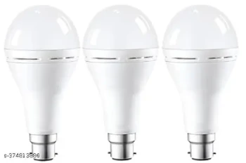 12W Inverter Rechargable LED bulb  Pack of 3