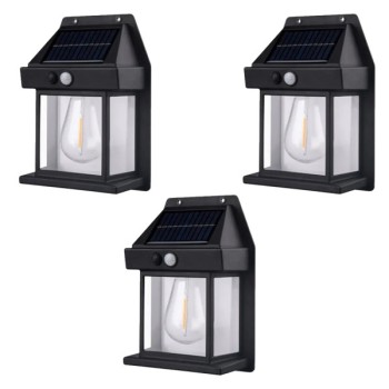 Solar Motion Warm Bulb Light Pack of 3 (3 Lights)